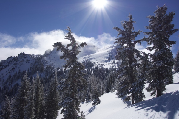 Mt. Tallac looking ripe on January 9.