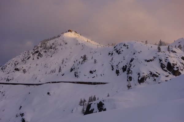 Donner Peak on Monday afternoon, March 7.