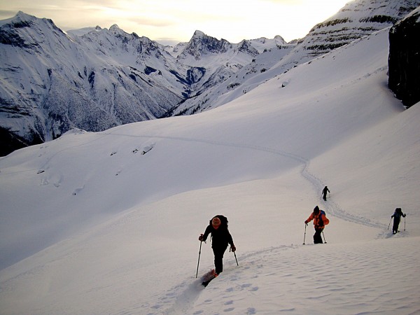 Touring in the Selkirks.