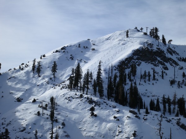 Tracks laid down in Oly Bowl earlier in December.