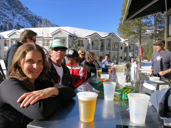 Quote of the month overheard at le Chamois: "I never thought I would enjoy global warming so much".