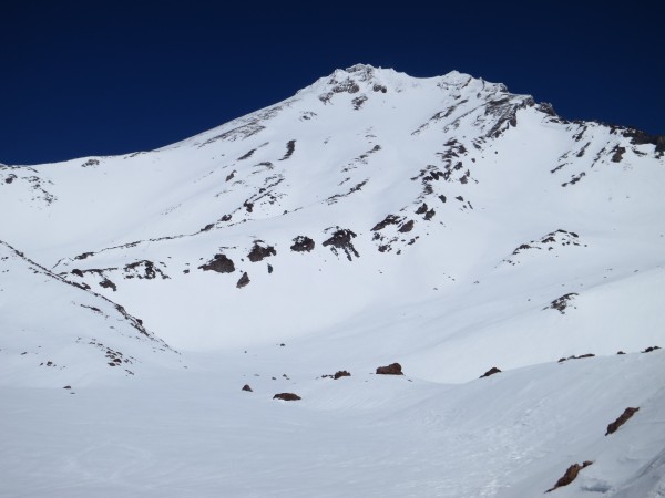 The West Face of Mt. Shasta as seen from Hidden Valley.