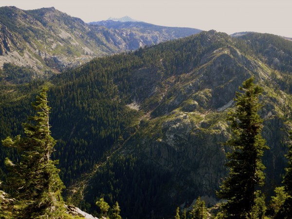 Neighboring Mt. Washtington as seen from the summit of Eureka Peak.  SBDC hopes to explore this zone as conditions permit this winter.