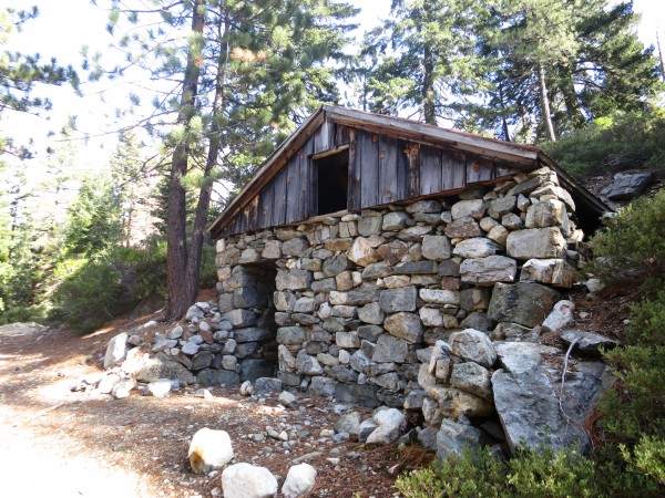 Stone hut at the foot of Mt. Washington.