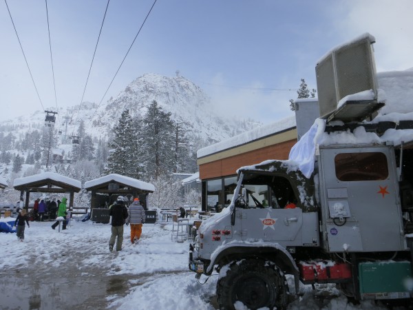 The Space Cowboys unimog kicked off the Snowfest activities over the weekend.