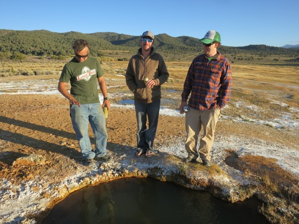 Natural hot springs outside of Bridgeport, CA.