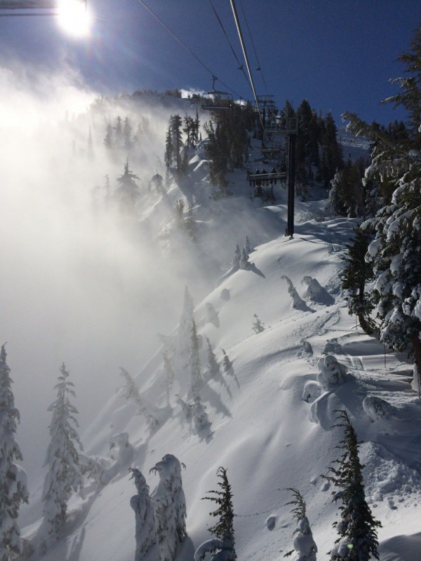 Entrance to the Chutes at Mt. Rose.