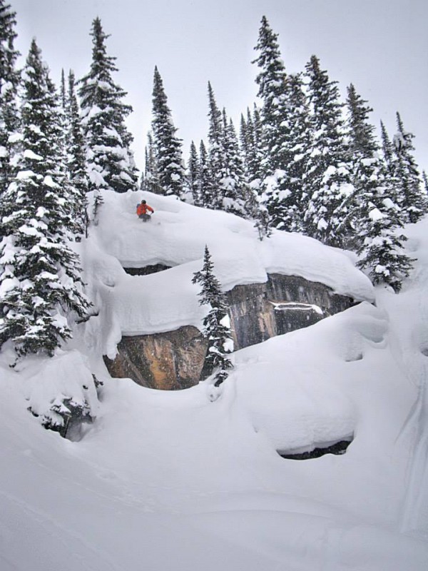 Jeremy Benson starts a pillow fight in the Selkirks.