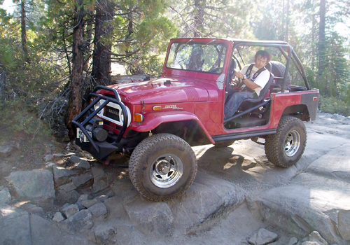 Jason Mack Navigating the Fordyce Jeep Trail